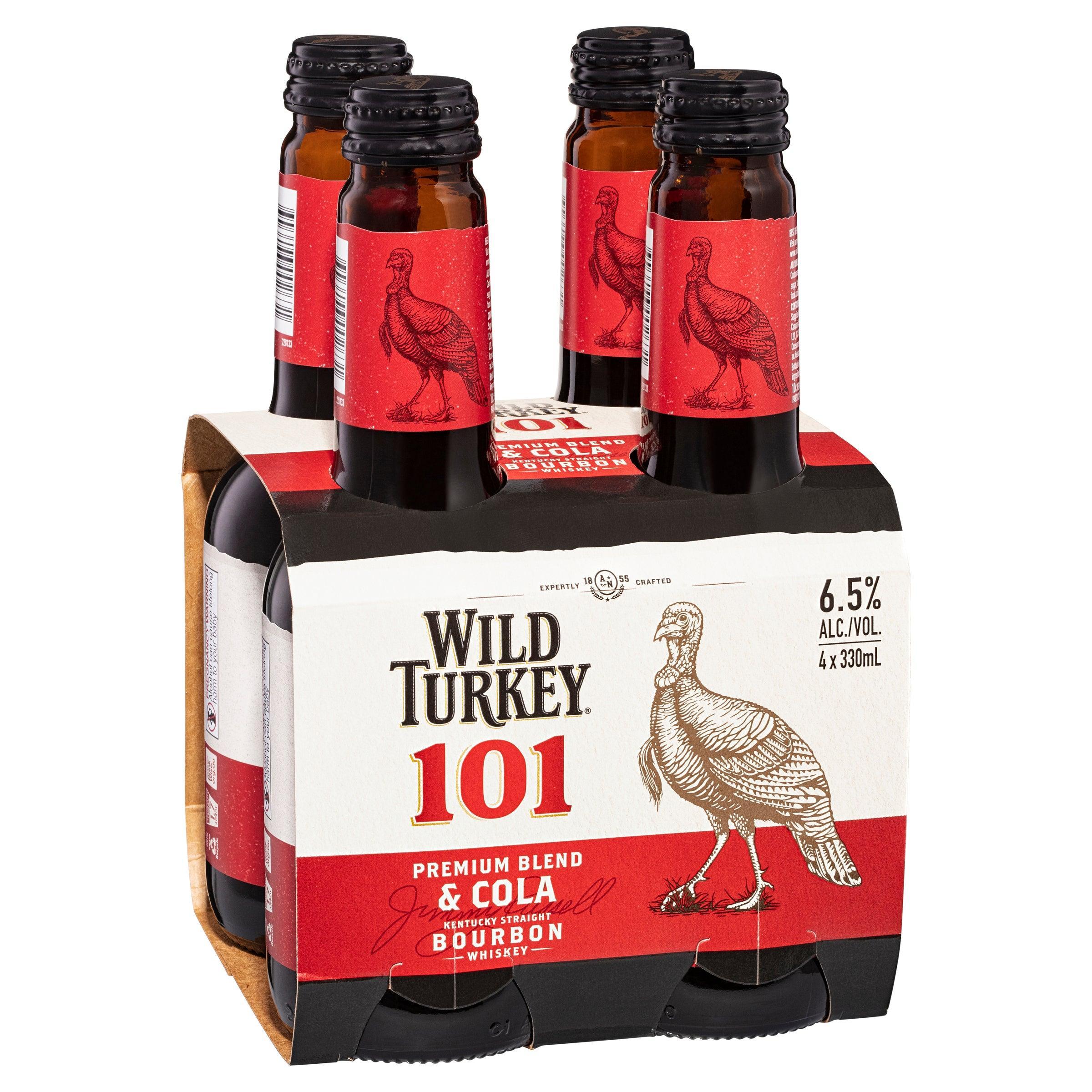 Wild Turkey 101 Bourbon & Cola Bottle 340mL - Harry's Liquor