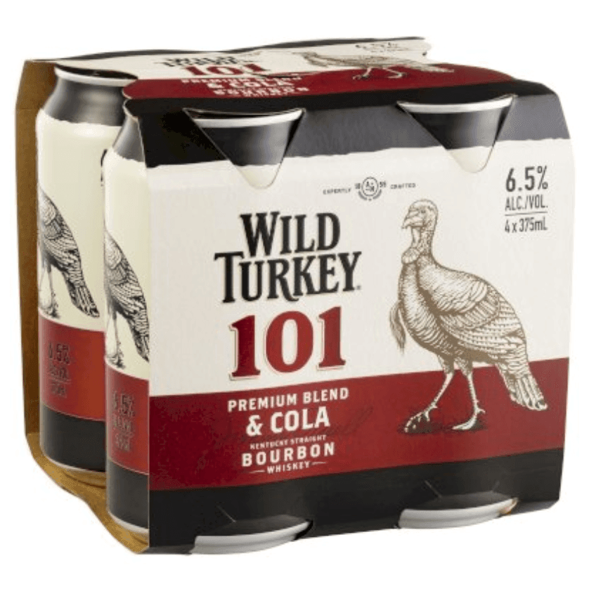 Wild Turkey 101 Bourbon & Cola Can 375mL - Harry's Liquor