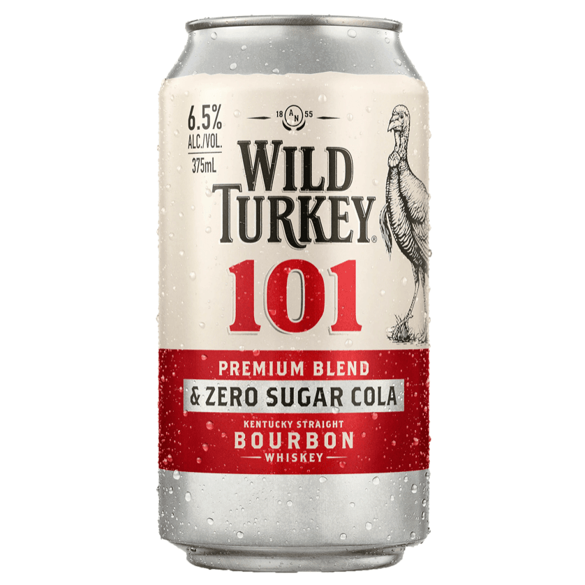 Wild Turkey 101 Bourbon & Zero Sugar Cola Can 375mL - Harry's Liquor