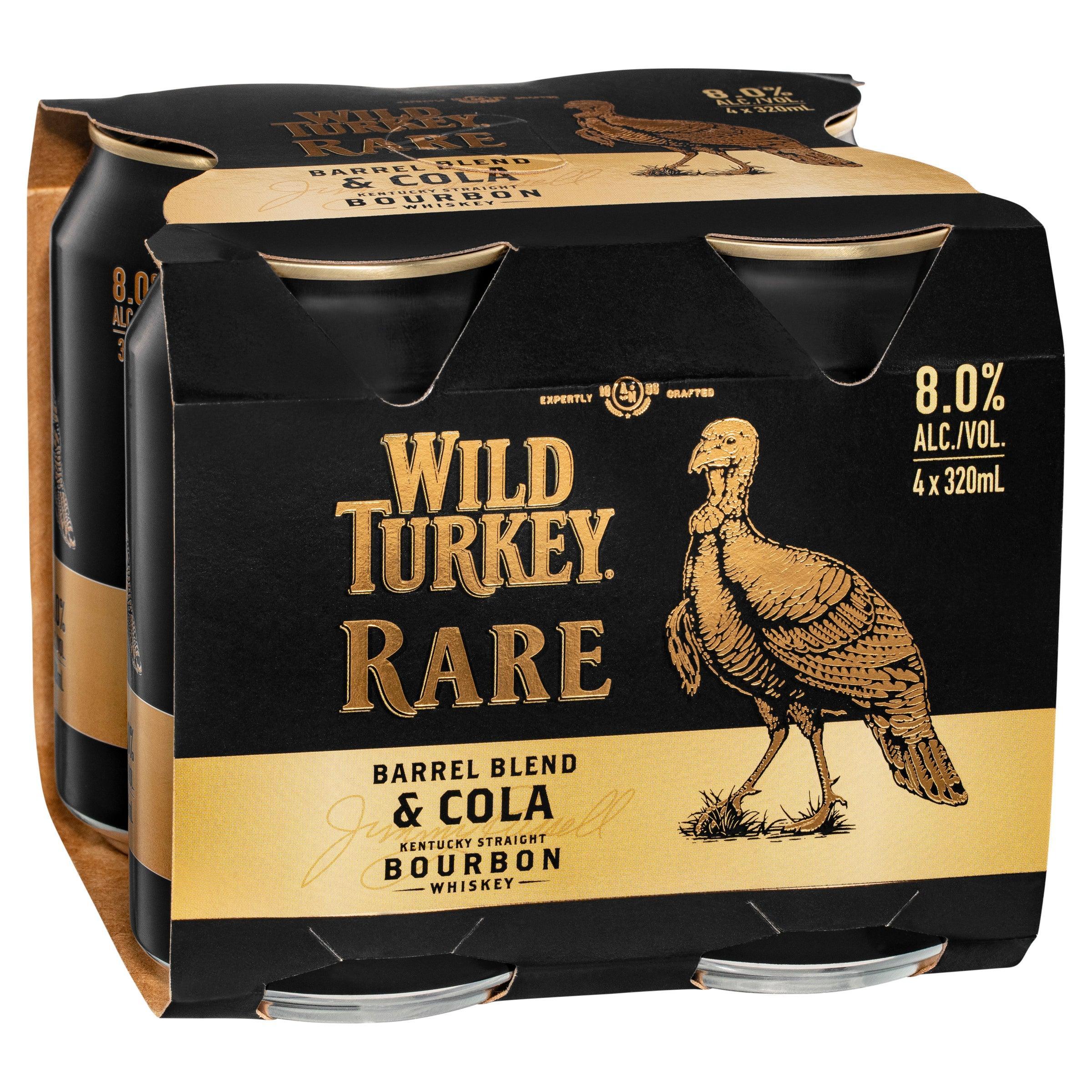 Wild Turkey Rare Bourbon & Cola Can 320mL - Harry's Liquor