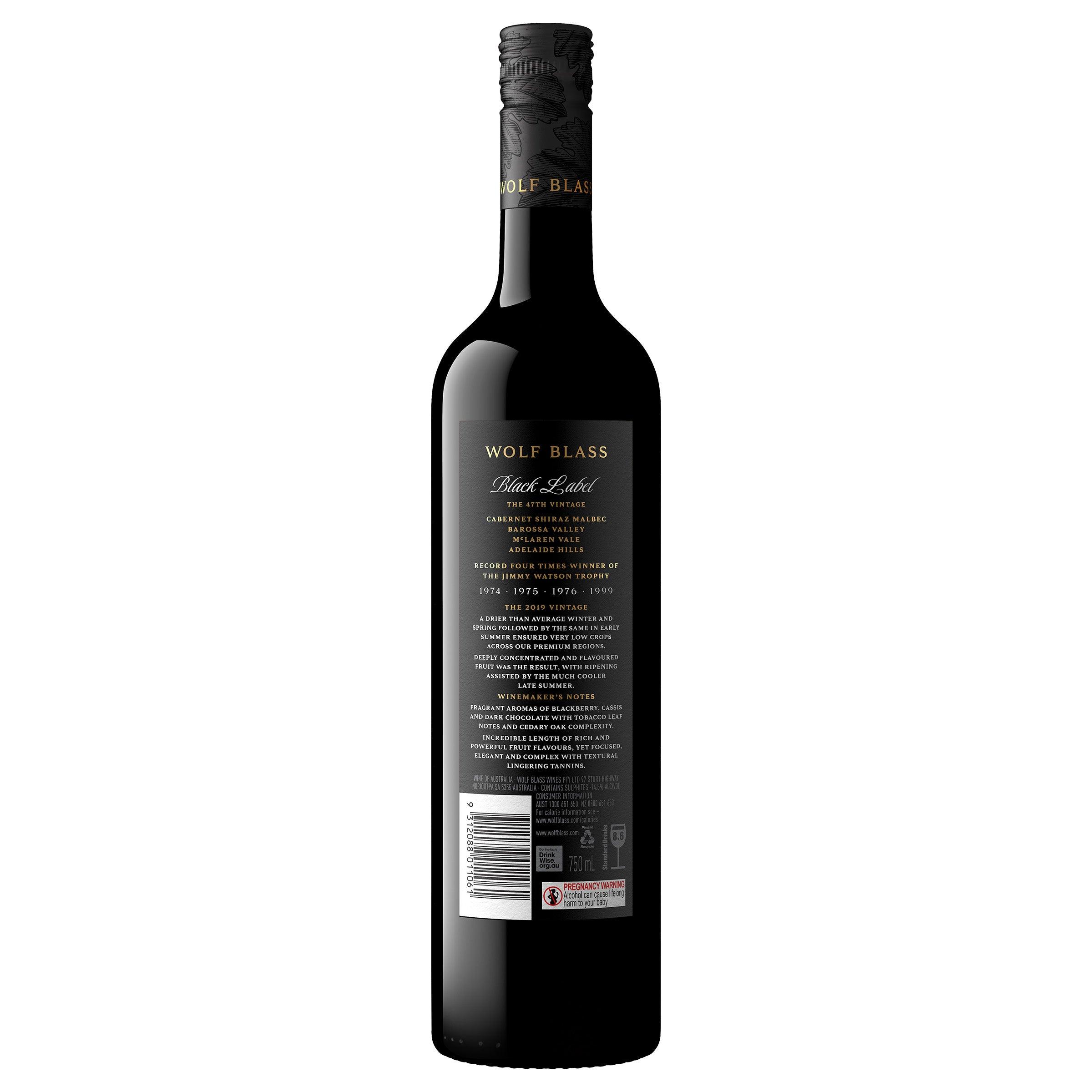 Wolf Blass Black Label Cabernet Shiraz Malbec - Harry's Liquor