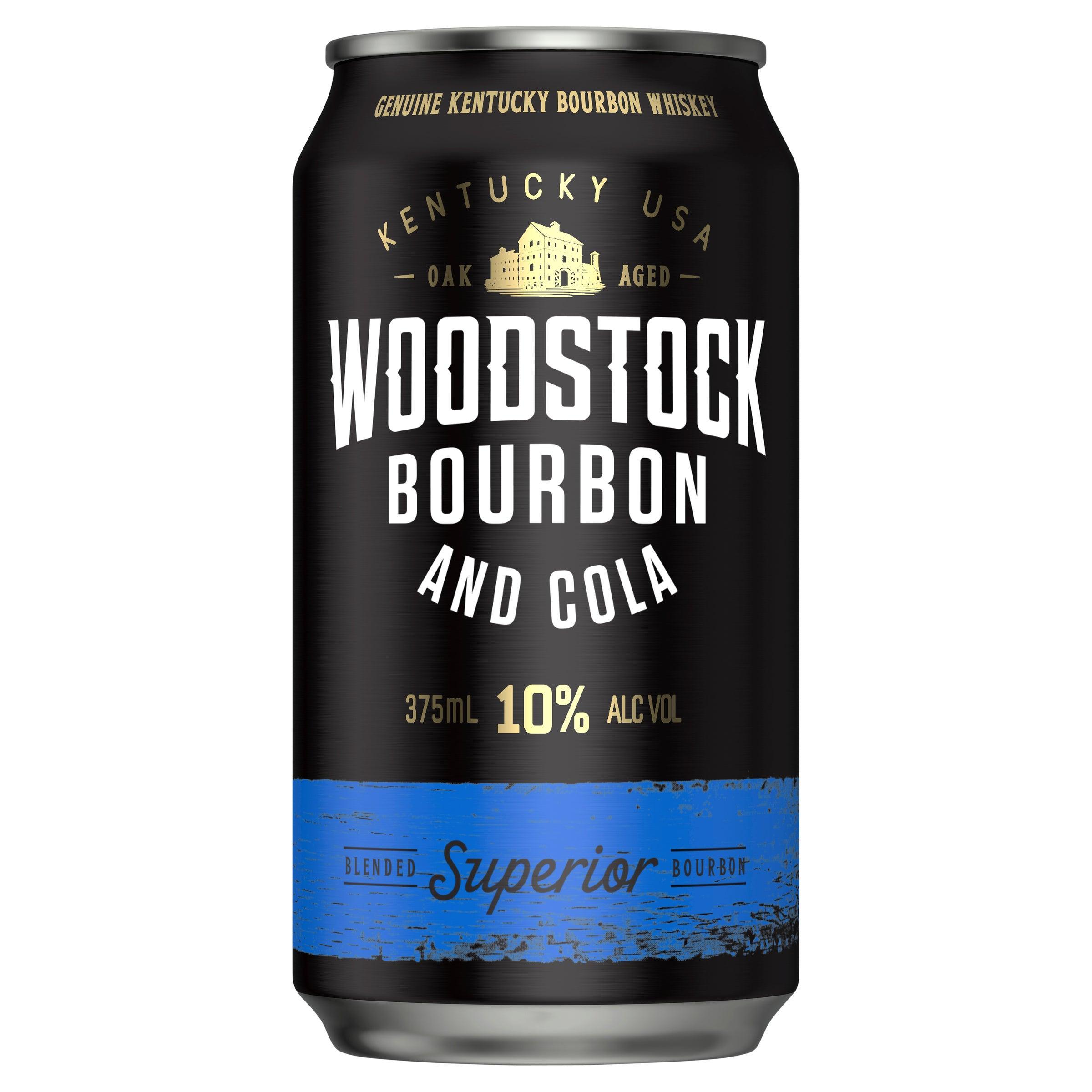 Woodstock Bourbon & Cola 10% Can 375mL - Harry's Liquor