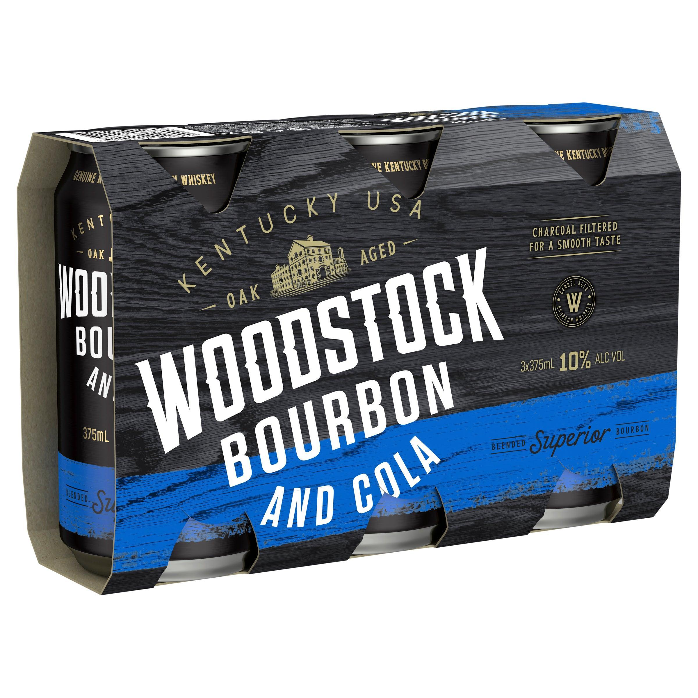 Woodstock Bourbon & Cola 10% Can 375mL - Harry's Liquor