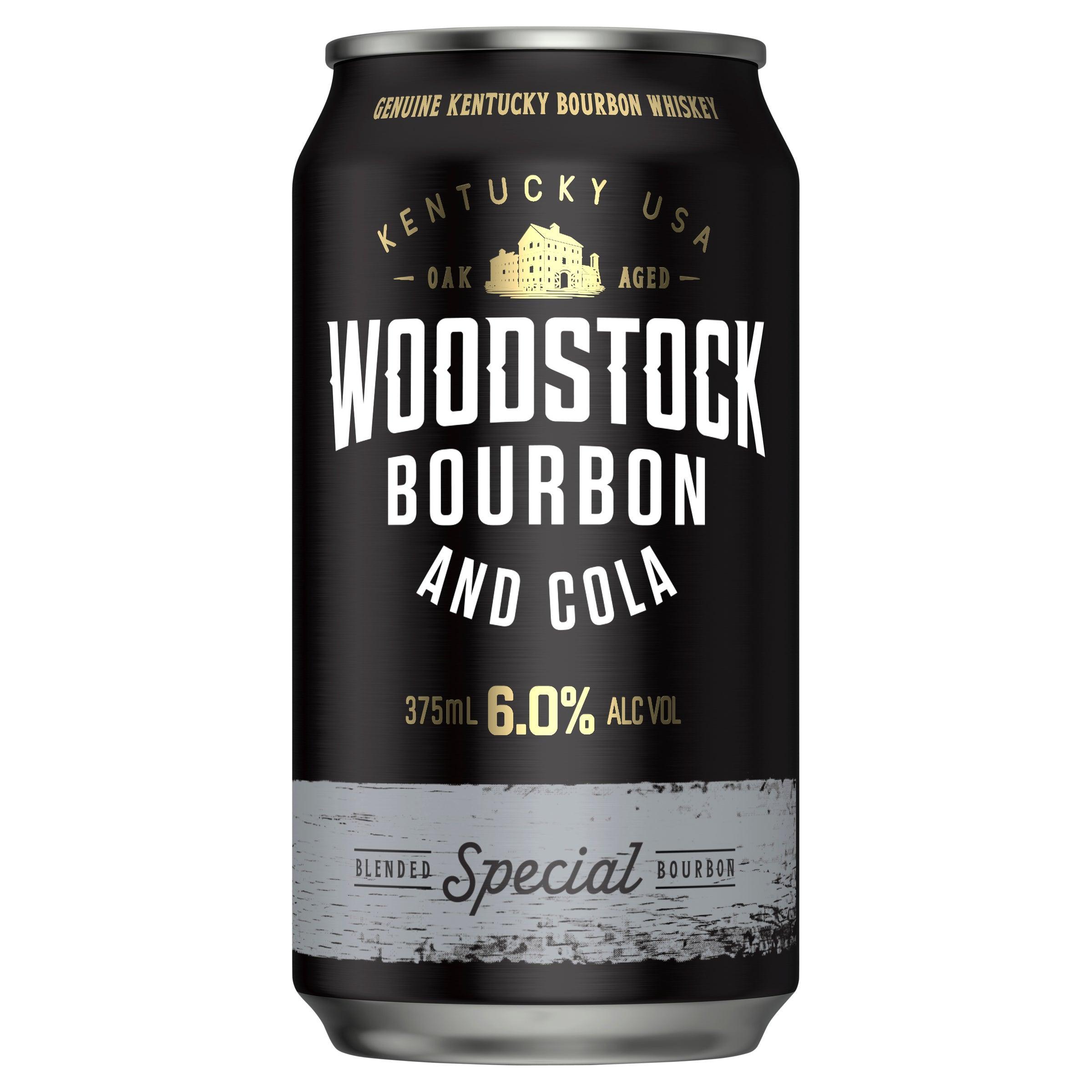 Woodstock Bourbon & Cola 6% Can 375mL - Harry's Liquor