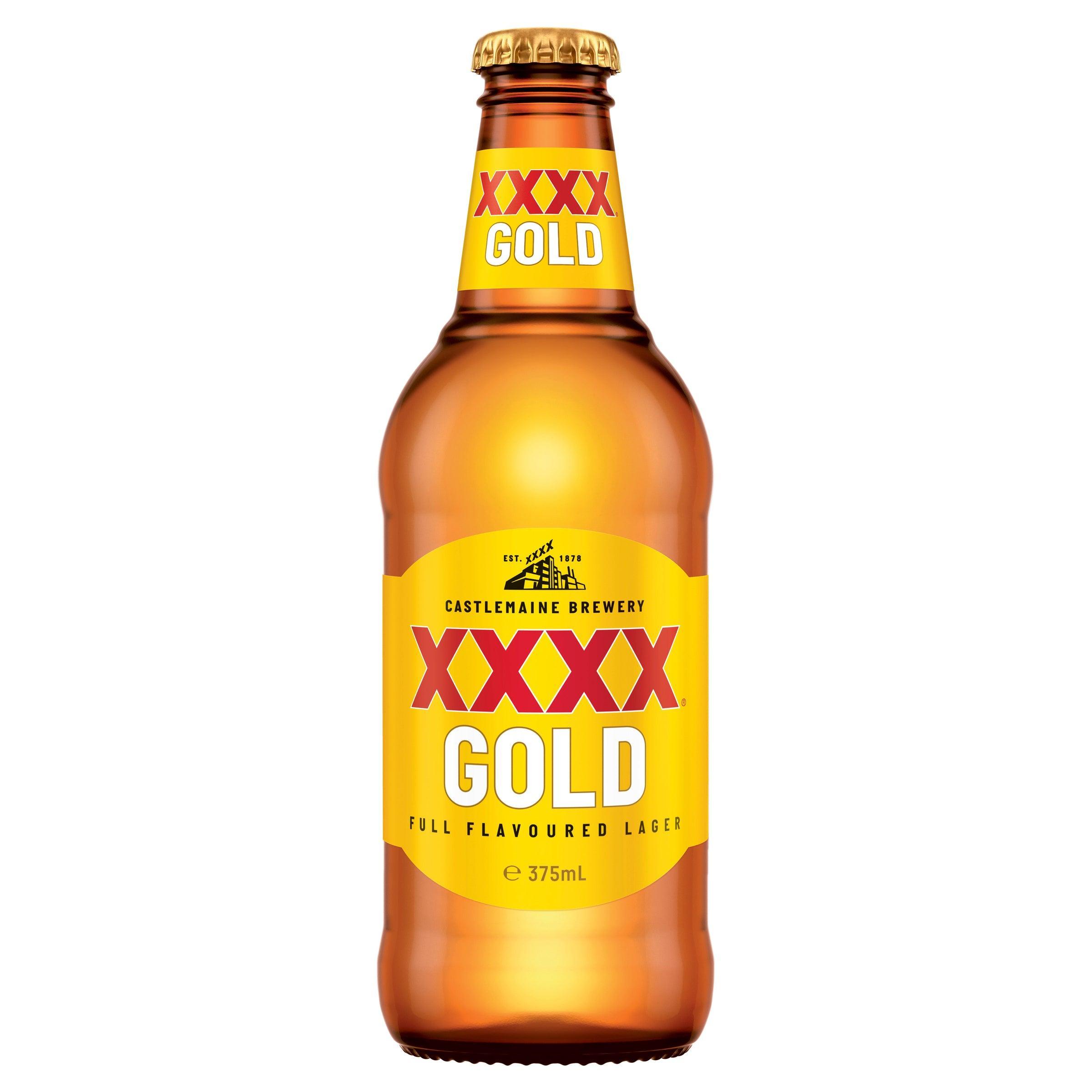 XXXX Gold Bottle 375mL - Harry's Liquor