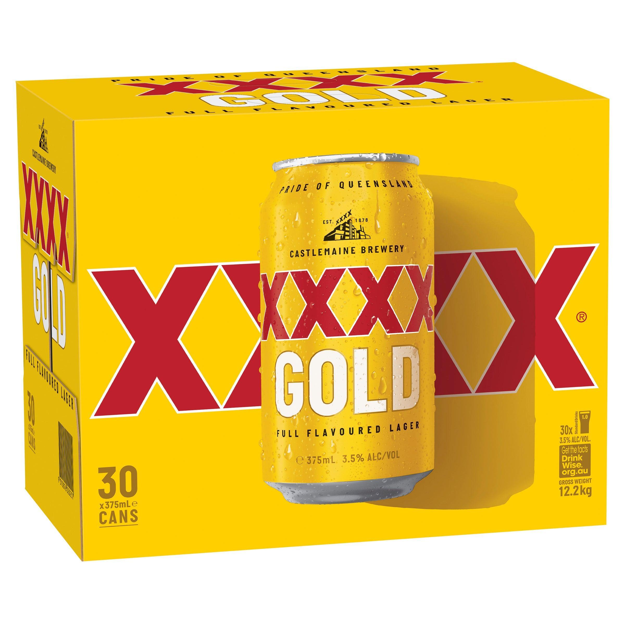 XXXX Gold Can 375mL - Harry's Liquor