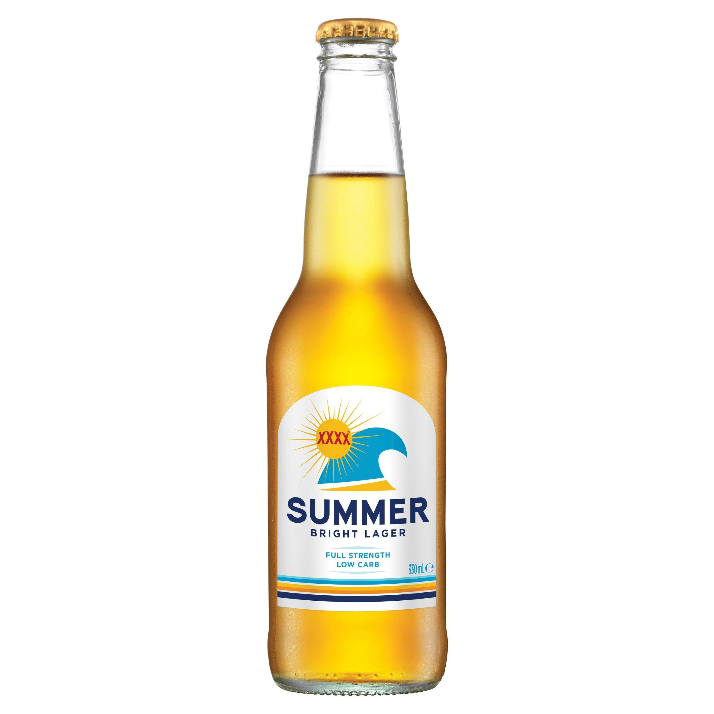 XXXX Summer Bright Lager Bottle 330mL - Harry's Liquor